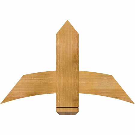 Ekena Millwork Bellingham Rough Sawn Timber Gable Bracket, Western Red Cedar, 36"W x 23"H x 4"D x 6"F, 15/12 Pitch GBW036X23X0406BEL00RWR